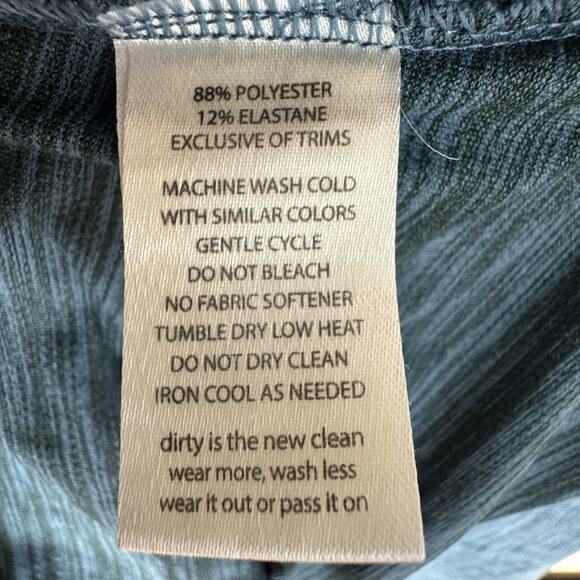 Toad and Co Tech Tomboy Tank Dress Womens Size Medium Teal Blue Sleeveless - Picture 8 of 8